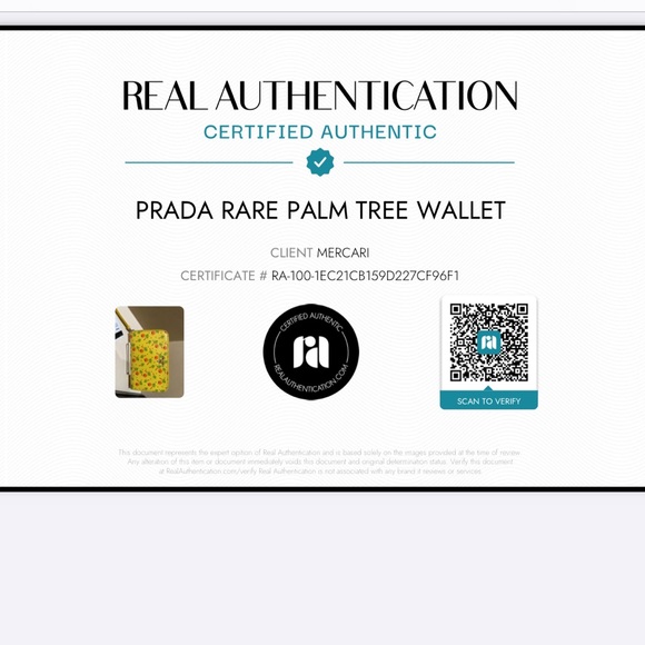 PRADA RARE PALM TREE WALLET/MINI Pochette - Picture 2 of 13